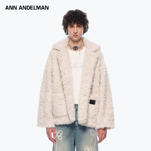 ANDELMAN立领摇粒绒外套冬季 ANN 保暖加厚防寒柔糯棉衣 男装
