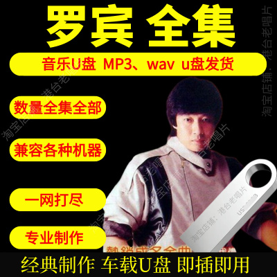 罗宾音乐U盘出道至今全集专辑大全高品质MP3无损音质车载U盘新款