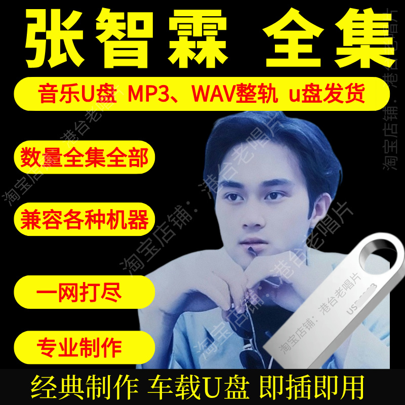 张智霖车载音乐U盘出道至今全集专辑高品质MP3经典老歌真无损音质