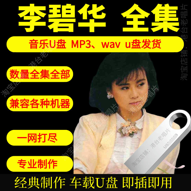 李碧华音乐U盘出道至今全集专辑大全高品质MP3无损音质车载U盘新图片
