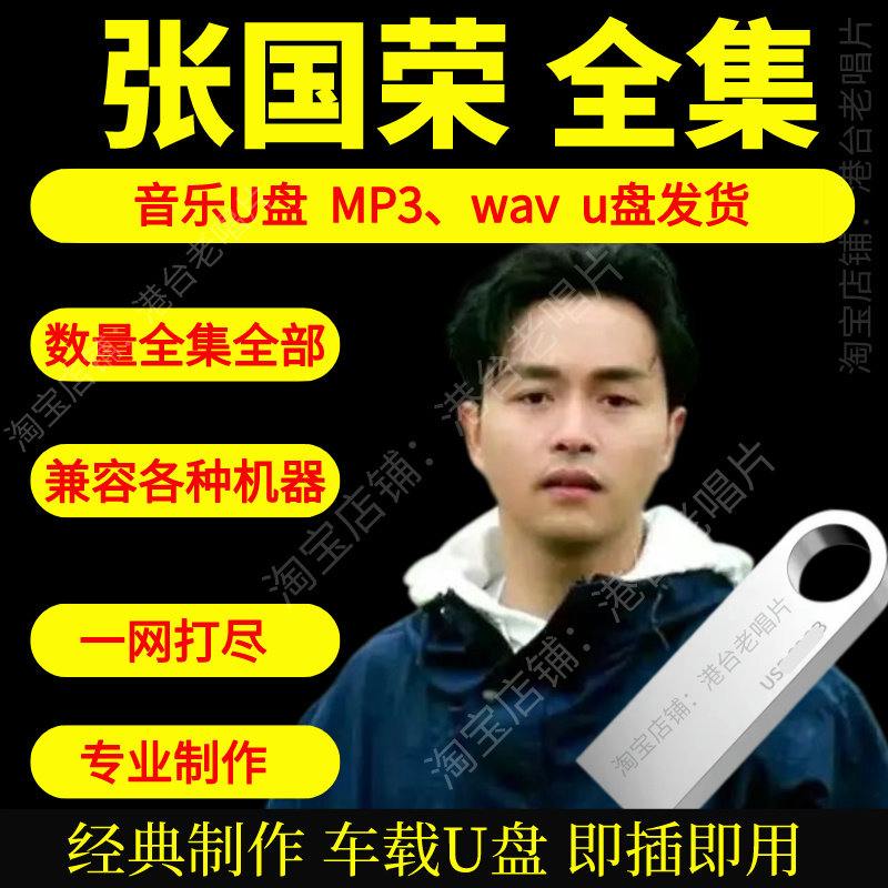 张国荣音乐U盘出道至今全集专辑大全高品质MP3无损音质车载U盘图片