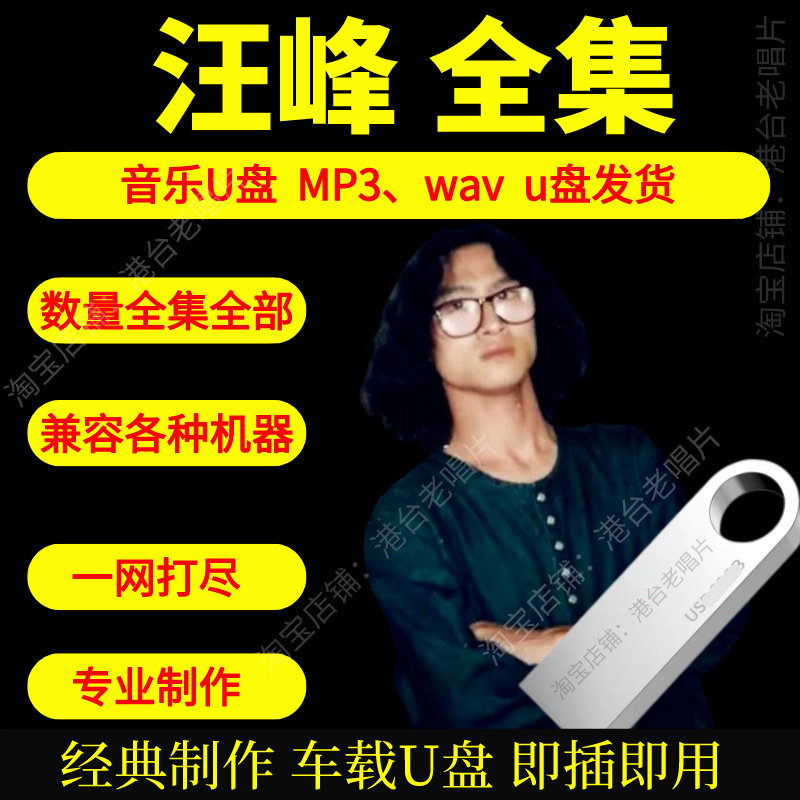 汪峰音乐U盘出道至今全集专辑大全高品质MP3无损音质车载U盘新款图片