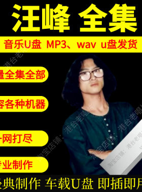 汪峰音乐U盘出道至今全集专辑大全高品质MP3无损音质车载U盘新款
