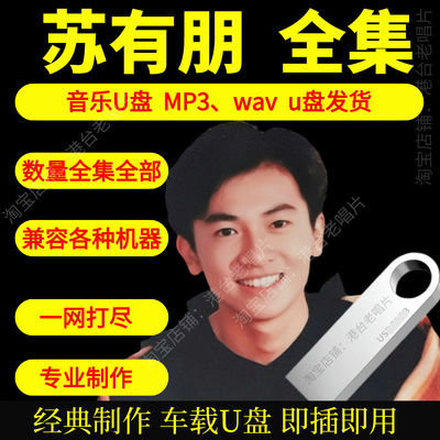 苏有朋音乐U盘出道至今全集专辑大全高品质MP3无损音质车载U盘新
