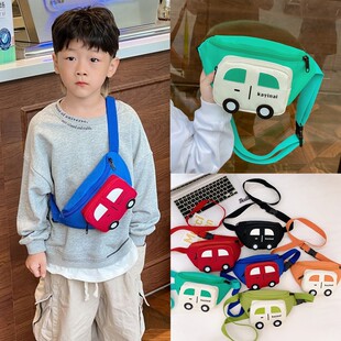 儿童包包新款洋气小汽车单肩斜挎包可爱男女宝宝胸包外出零钱腰包