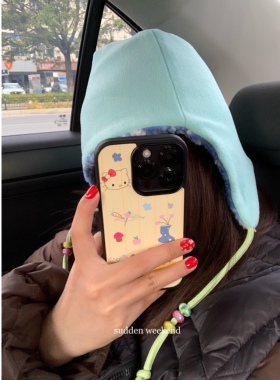 房子kitty猫亚克力黑边亮面磨砂适用苹果16手机壳iPhone15ProMax14Pro1312mini保护套11XsMax防摔ins风手机壳