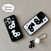 圣诞老人礼物袜子ins亚克力黑边适用苹果iPhone16promax手机壳15pro小米14Pro保护套华为mate防摔三星S23荣耀