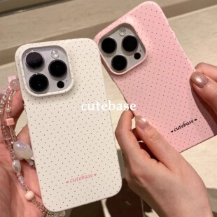 波点公式iphone16Promax适用苹果手机壳15pro韩国ins菲林半包四包14小众13原创女12mini可爱11全包保护套