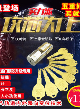 C级王力锁芯王力固心锁芯王力防盗门锁芯特能齿轮华爵自动锁锁芯