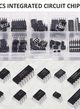 85PCS 10种规格IC NE555 LM324集成电路芯片套件 DIP单精度定时器