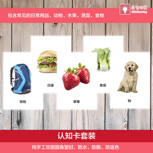 认知套装卡片 自闭症训练卡片 孤独症儿童ABA教具 语言发育迟缓