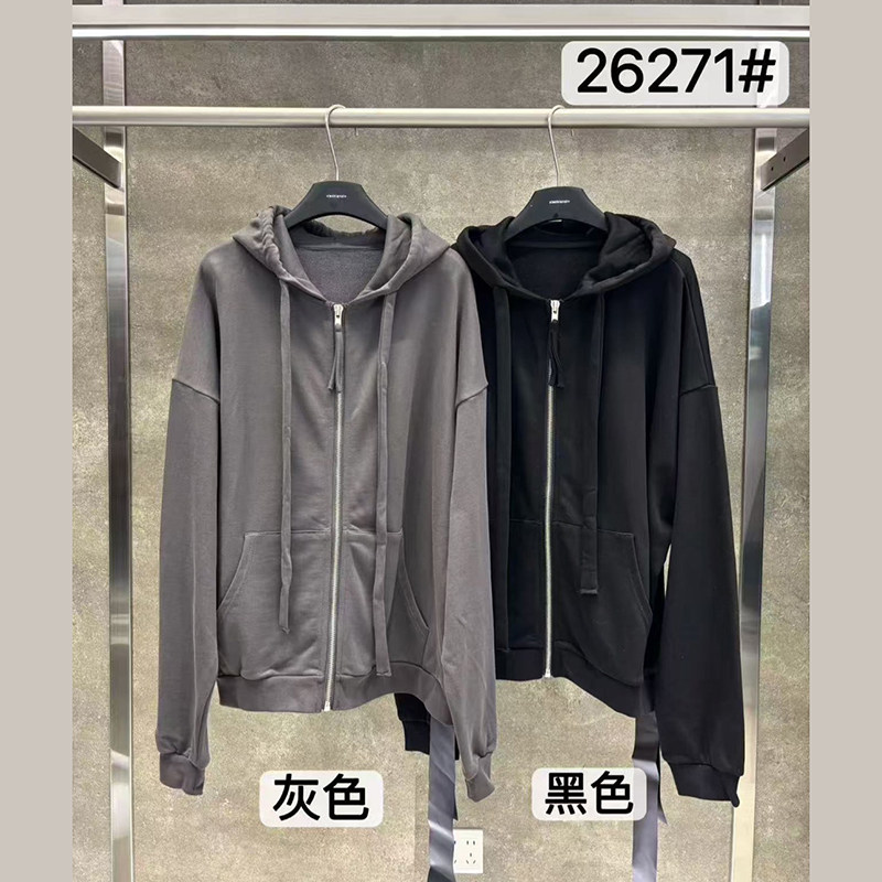 小辫子26271休闲风连帽拉链卫衣外套女宽松百搭2026秋棉质短外套