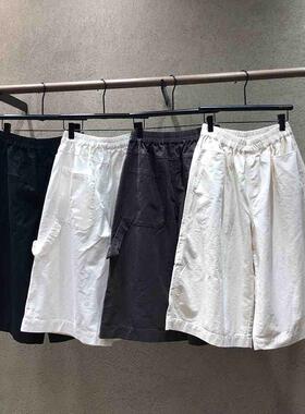 me too古素3242休闲高腰直筒裤女宽松阔腿裤百搭卷边夏季裤子2026