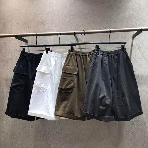 me too古素3865休闲高腰阔腿短裤女宽松百搭卷边夏季裤子2026新款
