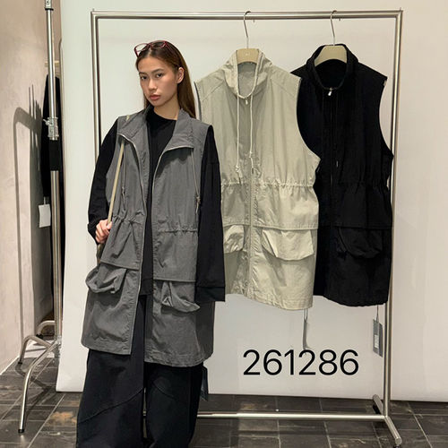 becabeau奢佑261286工装口袋马甲女外穿背心夹克百搭外套潮2026秋