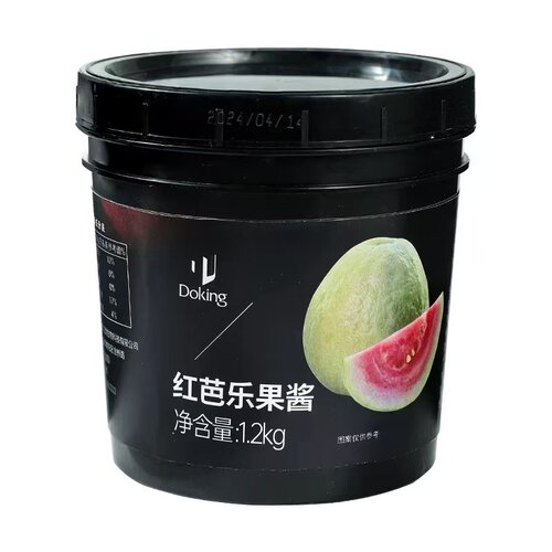 盾皇红芭乐果酱1.2kg 番石榴果肉饮料红心芭乐果泥水果茶奶茶原料