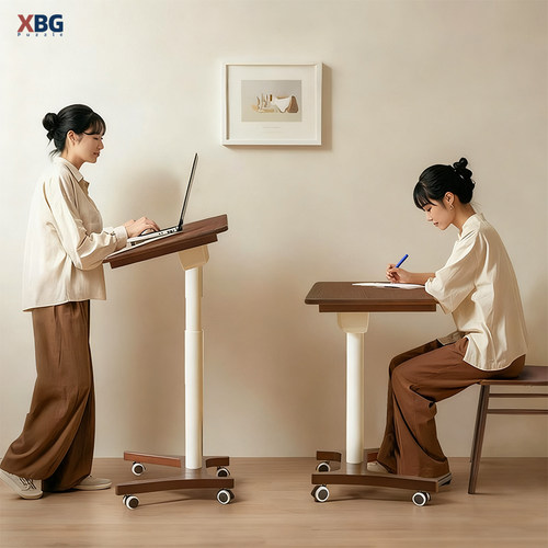 XBG气动升降拼图桌可折叠可移动