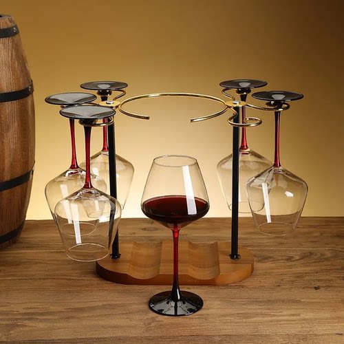 收纳酒杯红酒醒酒器一体架摆件