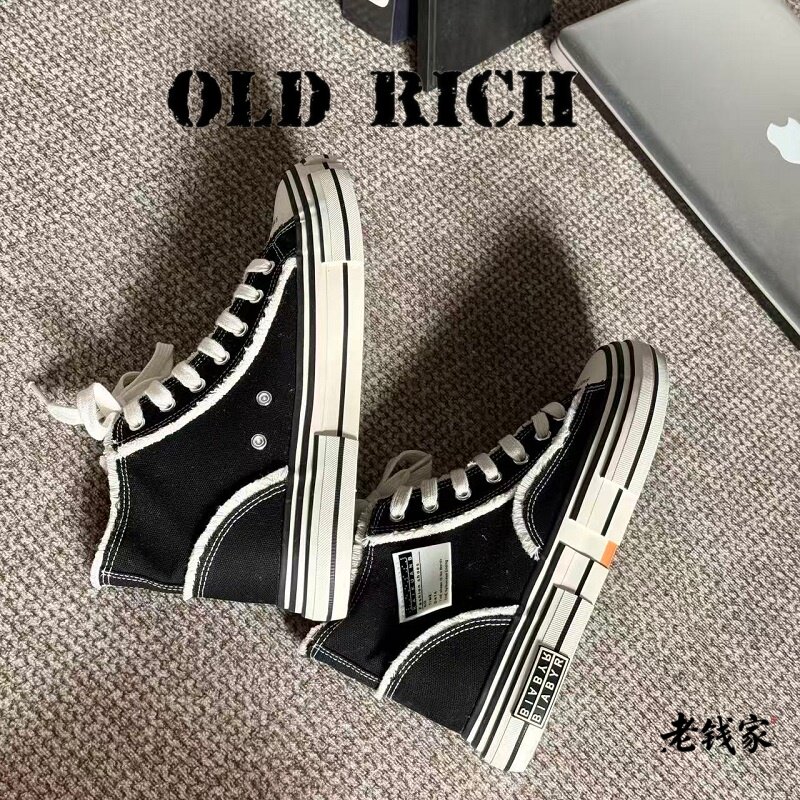 【Old.Rich】老钱家建豪同款乞丐鞋子男款莆田增高网红休闲帆布鞋