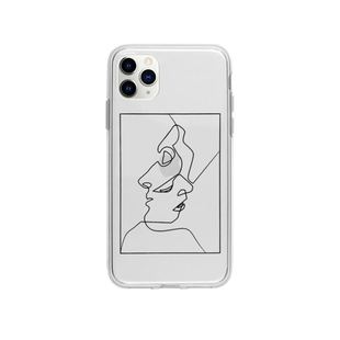 个性 艺术生专用 简约线条人脸苹果手机壳iPhonex11promax透明软壳