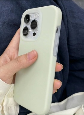 ins夏天曼波绿色果冻真液态硅胶壳适用小米15/14ultra手机壳13红米K70至尊版PRO全包K60耐脏civi4薄荷NOTE14