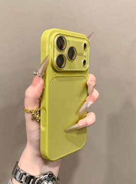 新爆款高级水晶镜头膜适用于iPhone17promax手机壳过年红色苹果15promax秒变大视窗14全包防摔保护套13男女16