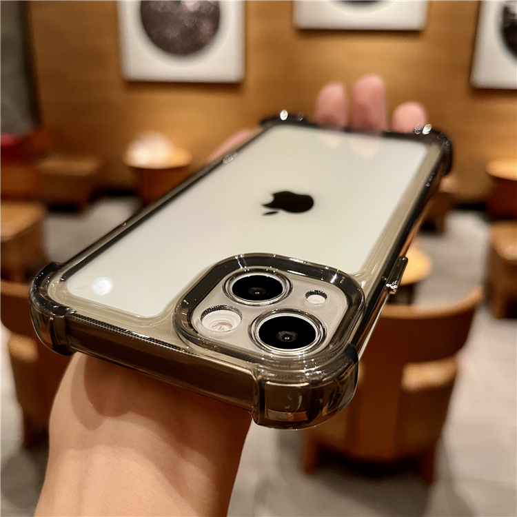 四角气囊防摔太空壳适用苹果12手机壳iphone13新款11promax透明7P