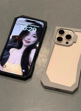 黑色高颜值不规则边框适用苹果16promax手机壳iPhone15promax钛灰色14男女新爆款13简约16pro透明12/11保护套