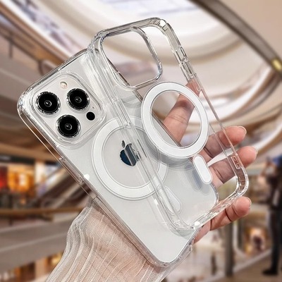 高级感适用苹果16磁吸手机壳