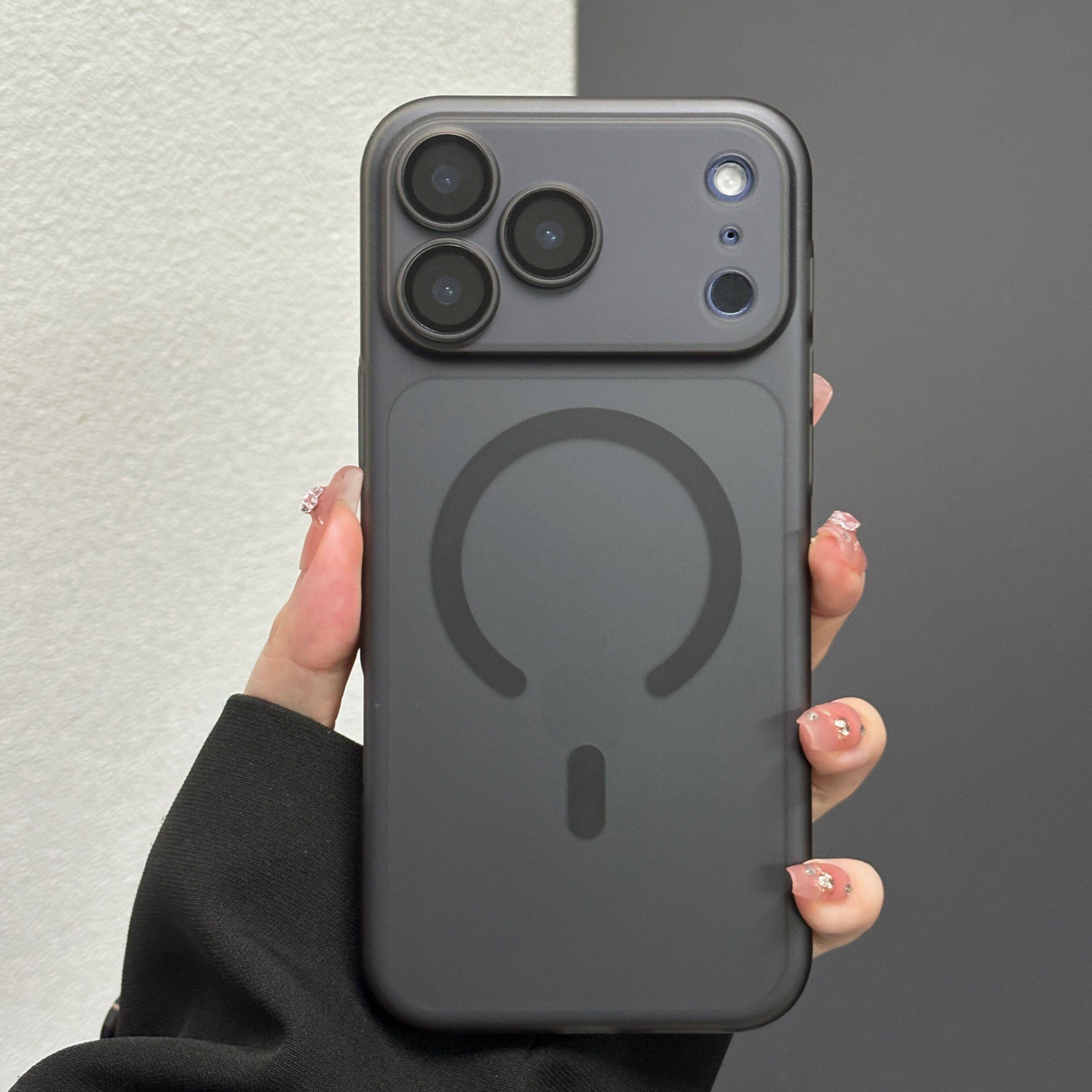 磁吸充电适用苹果16Pro手机壳17新款iphone15promax超薄磁吸磨砂14por高级感plus全包13防摔12透明11简约女
