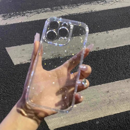 高级感闪粉适用苹果16/15手机壳