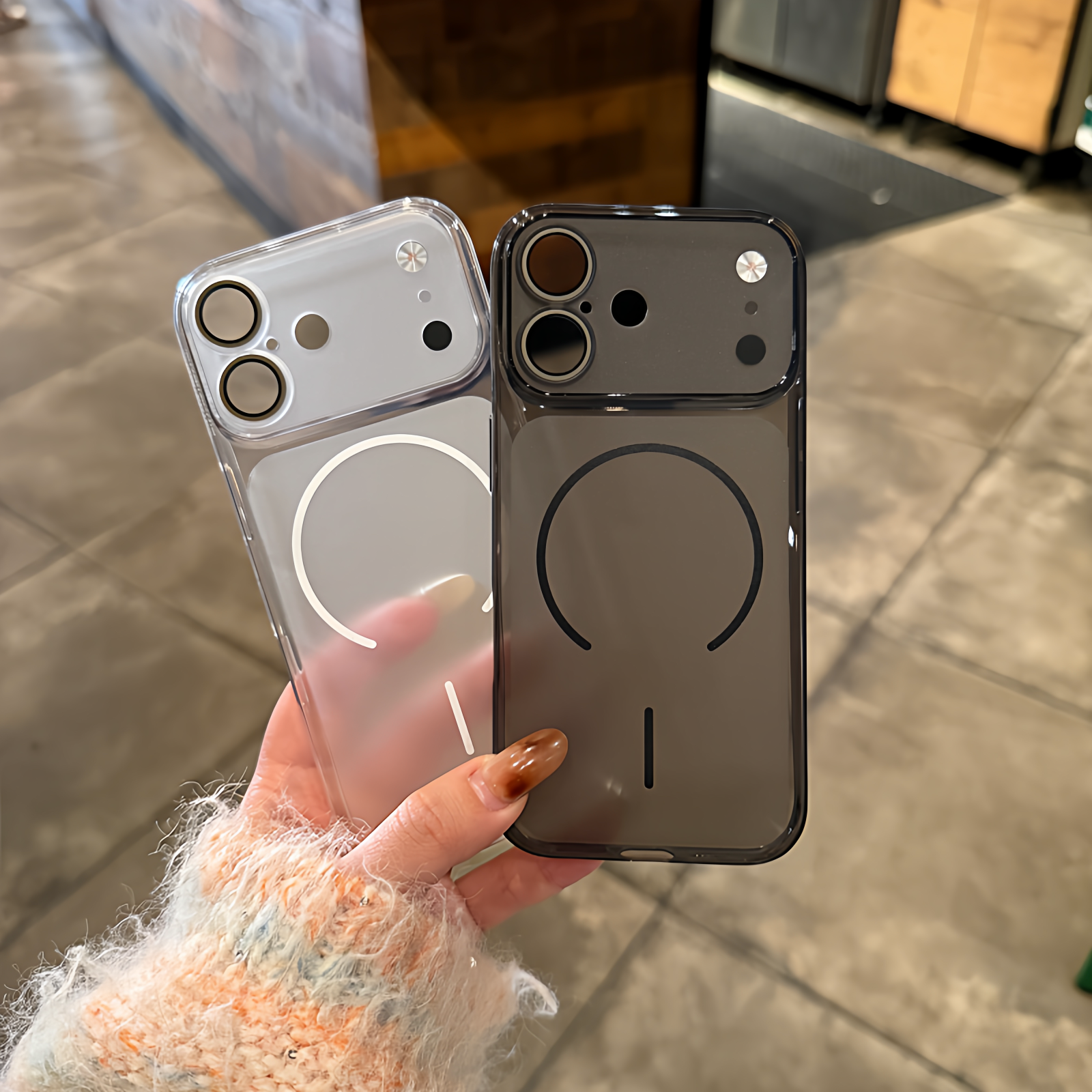 超薄透明磨砂软壳秒变17大视窗适用苹果17Pro磁吸手机壳iPhone16promax带镜头膜15/14PM全包防摔13简约保护套