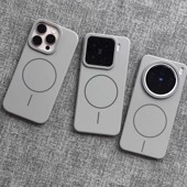 钛灰色强磁吸适用vivoX200s手机壳OPPOFindx8s 磨砂x7Ultra高级水泥灰x100s薄reno13硬iQOO一加ace5