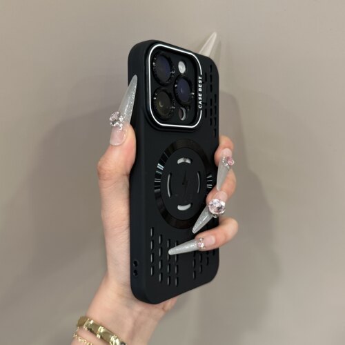 镜头支架适用苹果手机壳磁吸充电