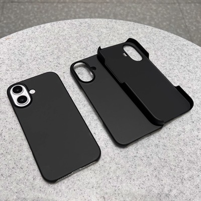 黑色适用苹果15promax手机壳