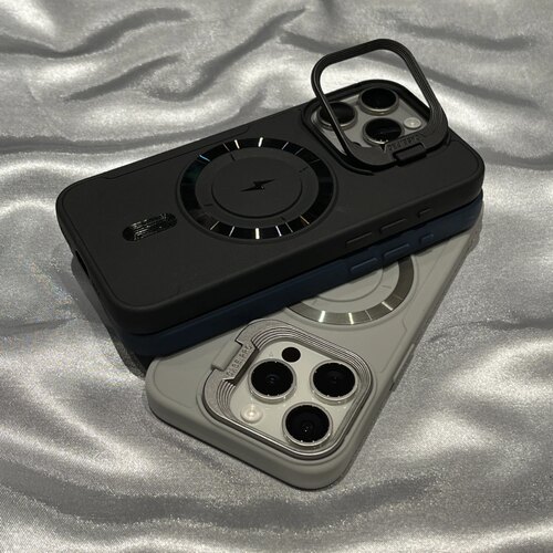 适用苹果16手机壳17磁吸镜头支架