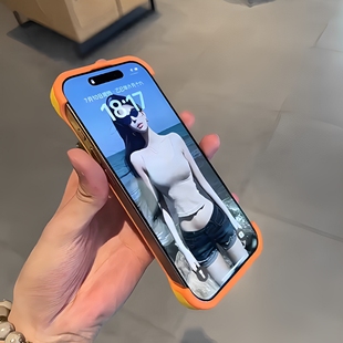 12散热11软胶15无边框14耐脏男女防摔plus半包保护套 适用苹果16Promax手机壳iphone13新款 透气无边框散热