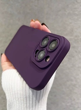 新款曈眼17手机壳适用iPhone15promax全包镜头14液态硅胶13pro软壳防摔12高级感11男女16爆款不发黄xsmax简约