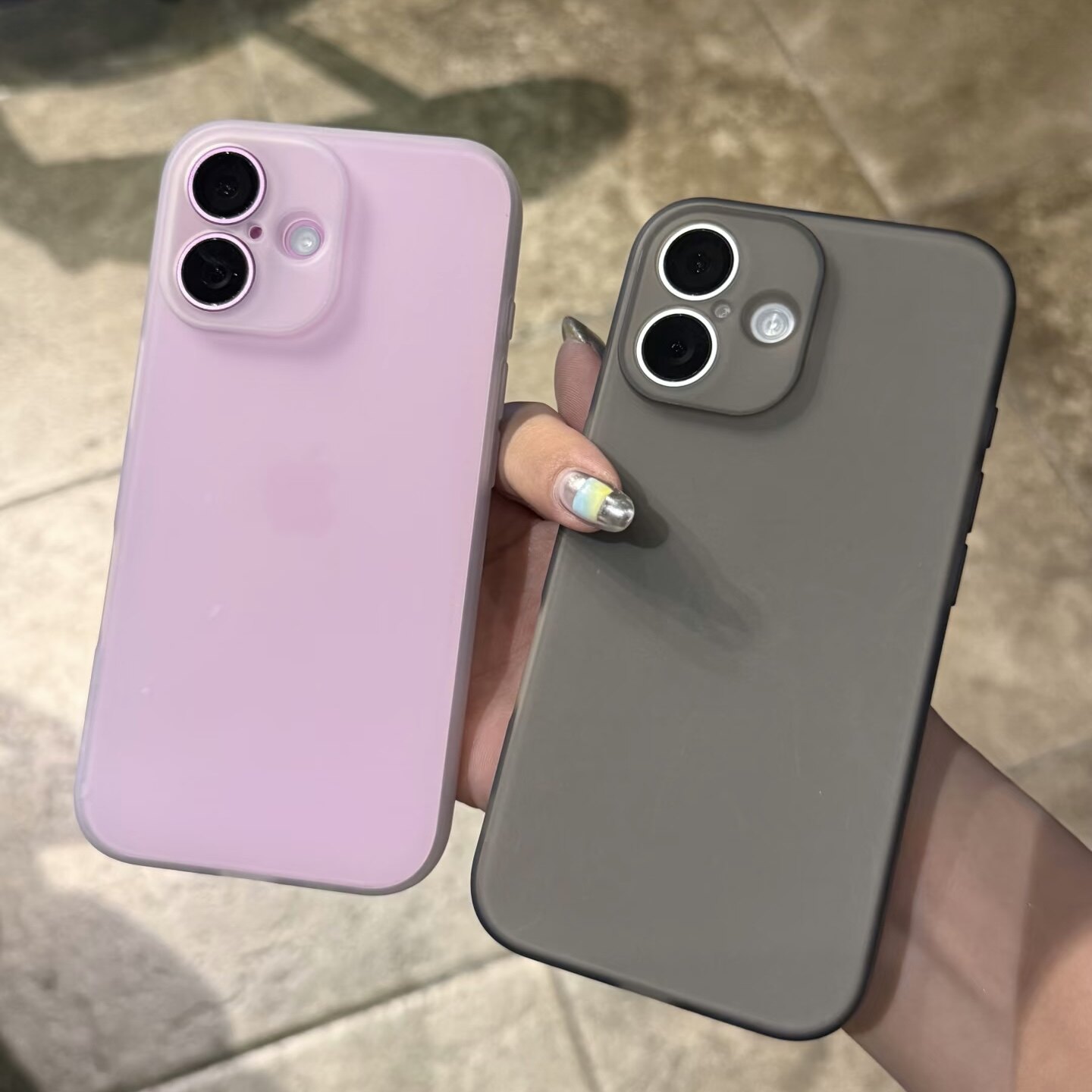 超薄磨砂软壳适用苹果16/15/14/12/13手机壳简约防指纹pro硅胶防摔女款iPhone11直边男镜头全包max液态保护套