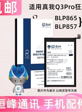 适用realme真我Q3Pro狂欢版电池 RMX2205手机电板BLP857