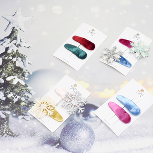 韩国进口小花边钻石光泽丝绒BB夹套手工diy发夹宝宝发饰配件材料