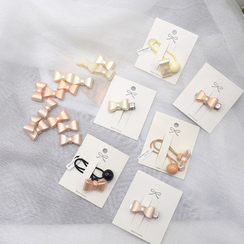 晓巧布树脂蝴蝶结装饰韩国进口