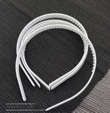 韩国进口黑白色塑料防滑发箍儿童成手工diy发夹材料madeinKorea标