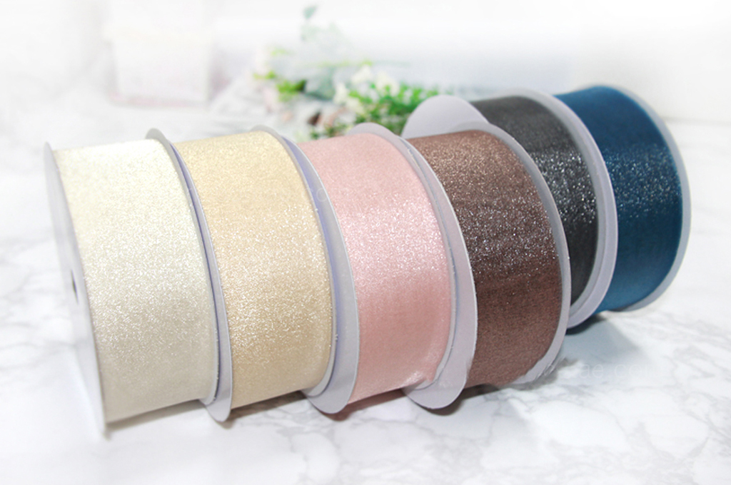 晓巧布进口珠光8cmdiy码售雪纱