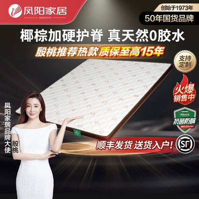 凤阳天然椰棕大豆纤维老年人护腰儿童护脊榻榻米加硬薄床垫可定制