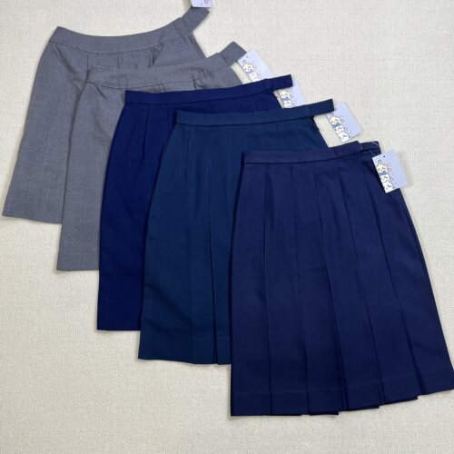 柚见日制校供花绀裙学校本校正统JK制服半身裙箱褶百褶夏冬女灰裙
