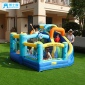 博士豚海豚乐园充气城堡家用儿童蹦蹦床室内户外游乐园滑梯淘气堡