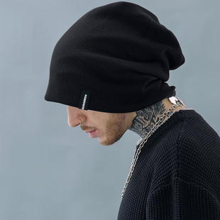大头围beanie大码 加绒保暖防风帽子冷帽潮 堆堆帽秋冬季 针织帽男士