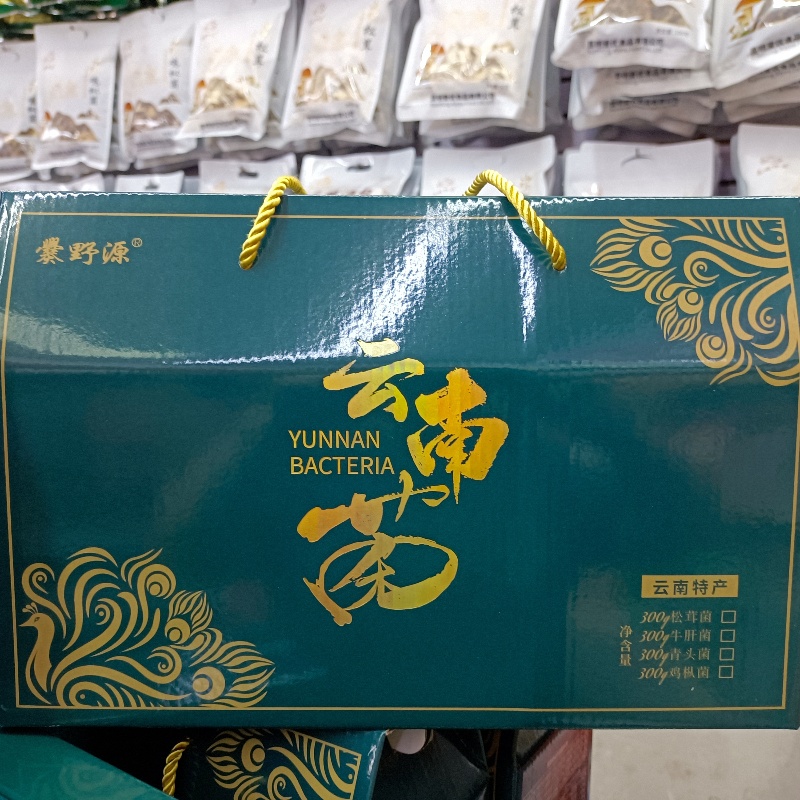 包邮云南特产爨野源云南菌1200克鸡枞菌松茸菌牛肝菌青头菌4瓶