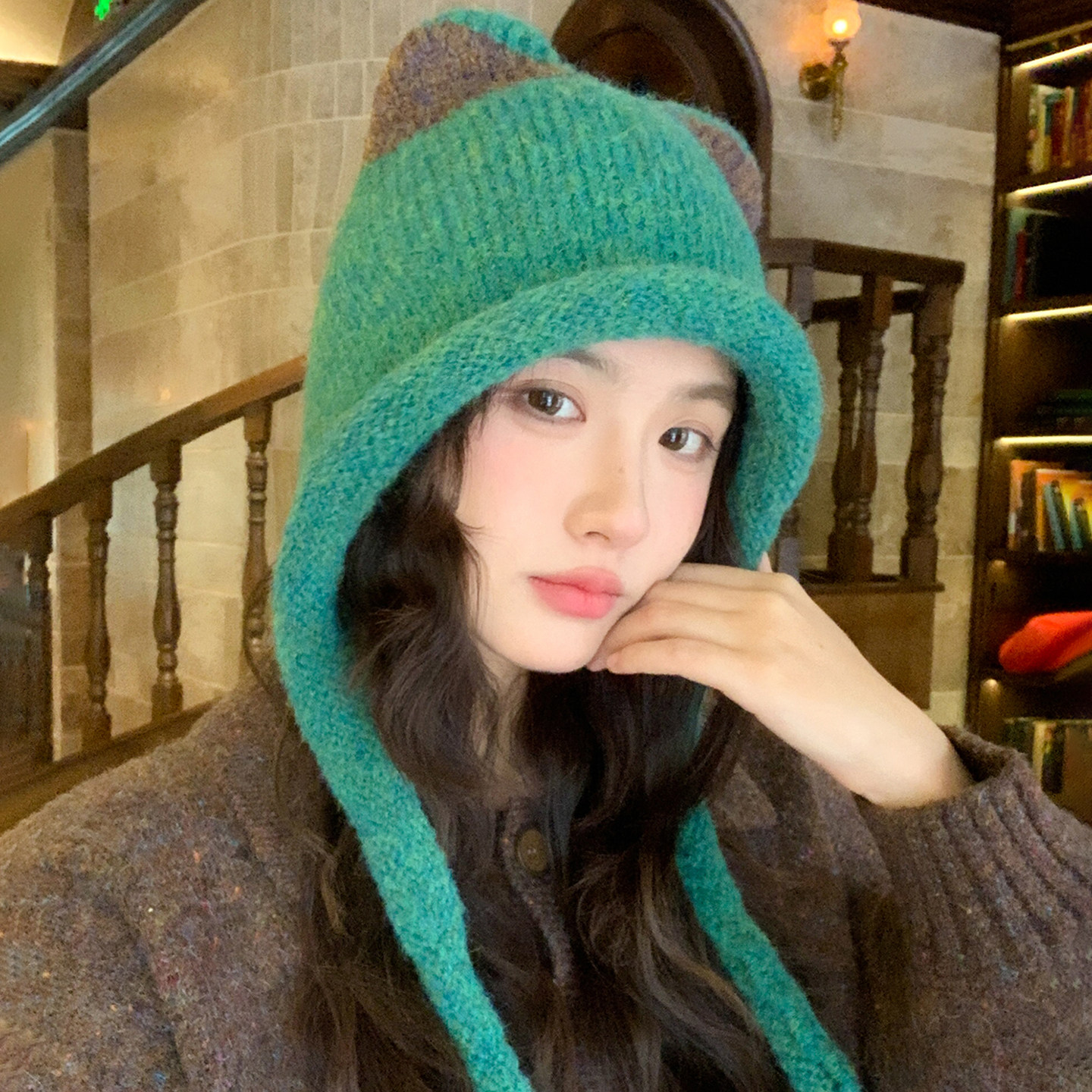 灵允针织帽出游休闲女冬厂家直销